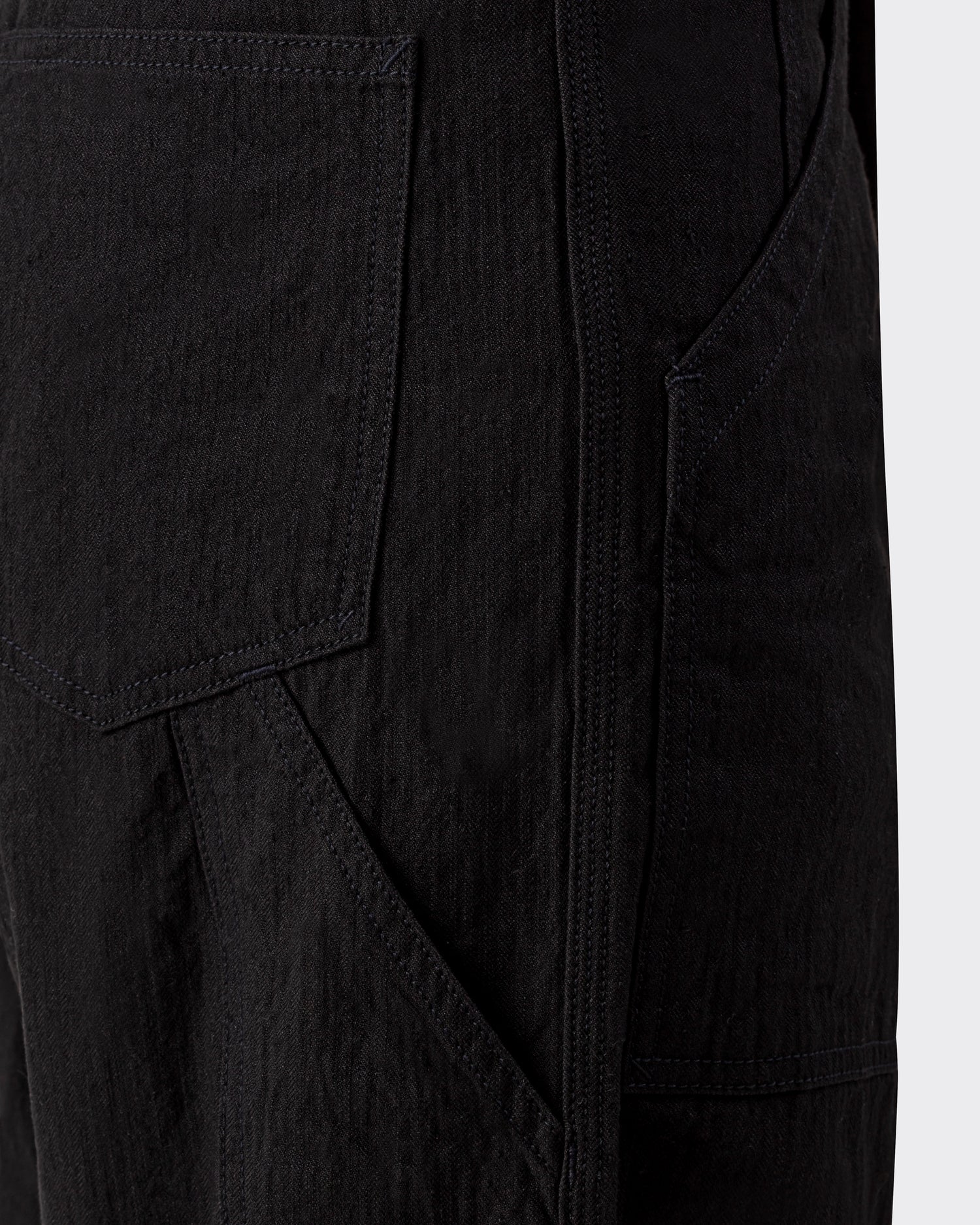 “PAUL” Linen & Cotton Trousers : Black