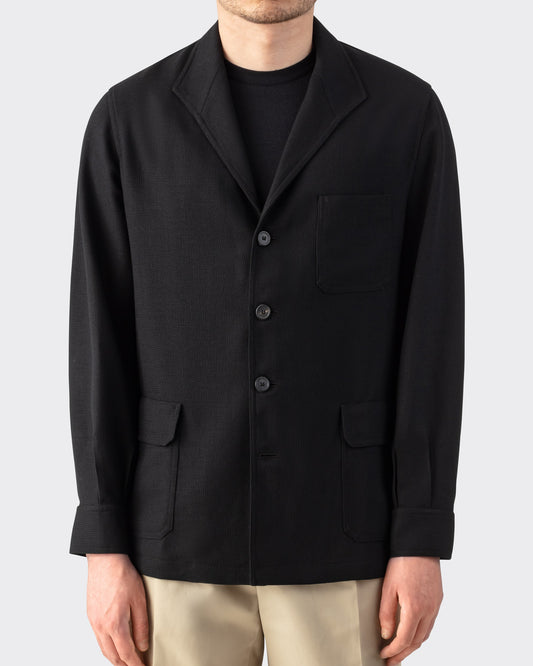 Teba Jacket Noir — Laine Fresco Hardy Minnis | BEIGE Habilleur