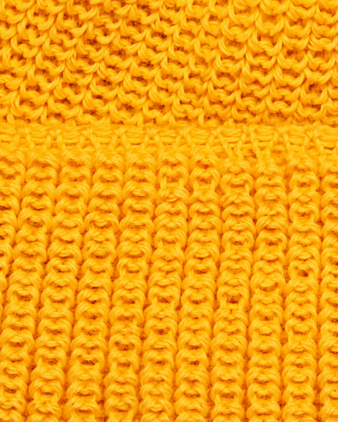Bonnet Heimat Mechanics en laine vierge jaune, vue 3