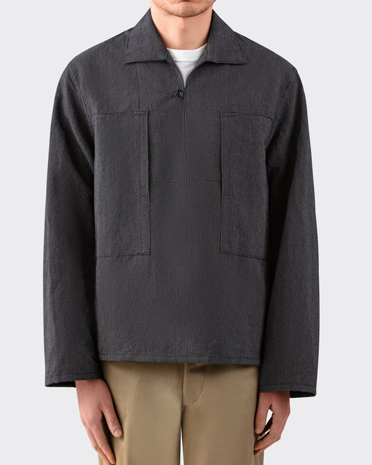 Vareuse en Coton et Lin : Noir-Blanc