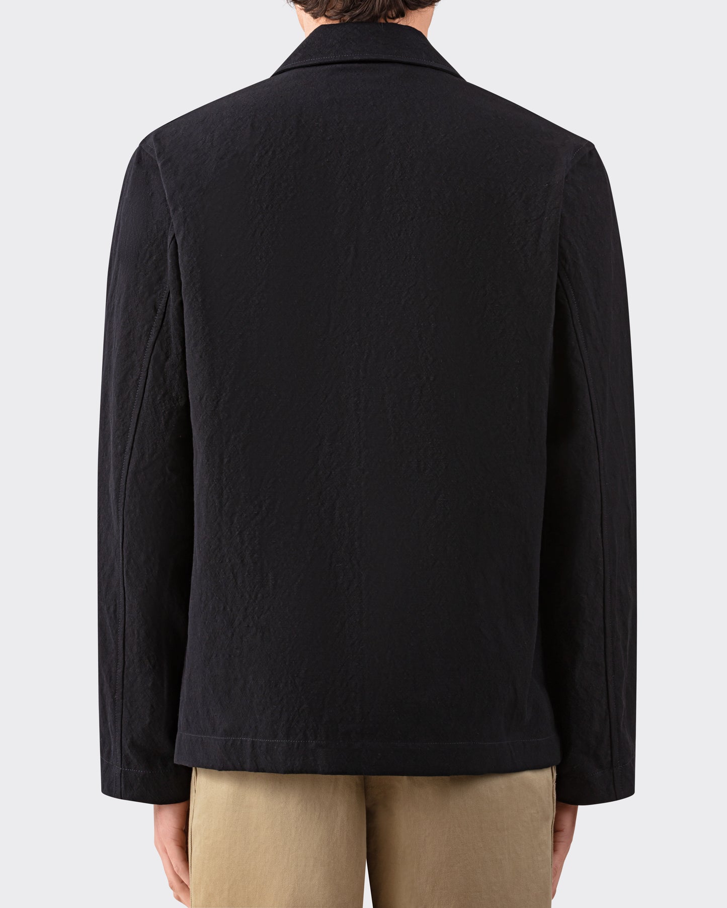Veste de chasse noire Jean Laumet — vue dos