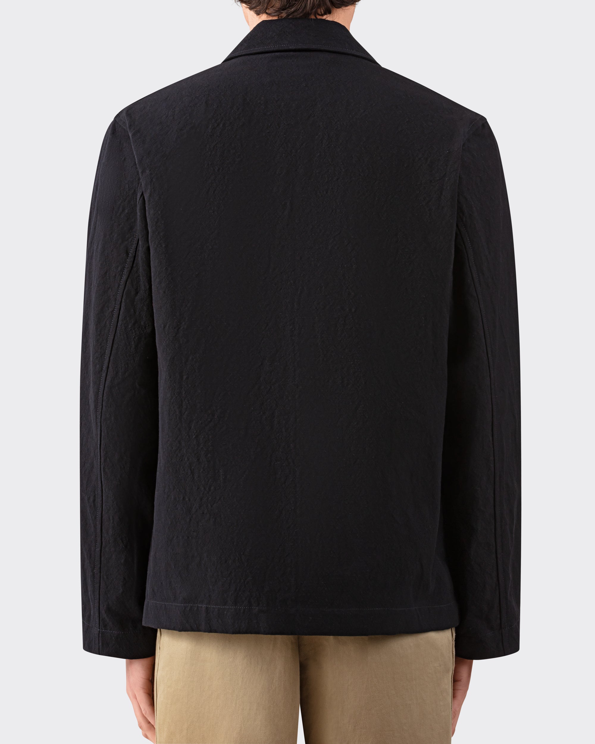 Veste de chasse noire Jean Laumet — vue dos
