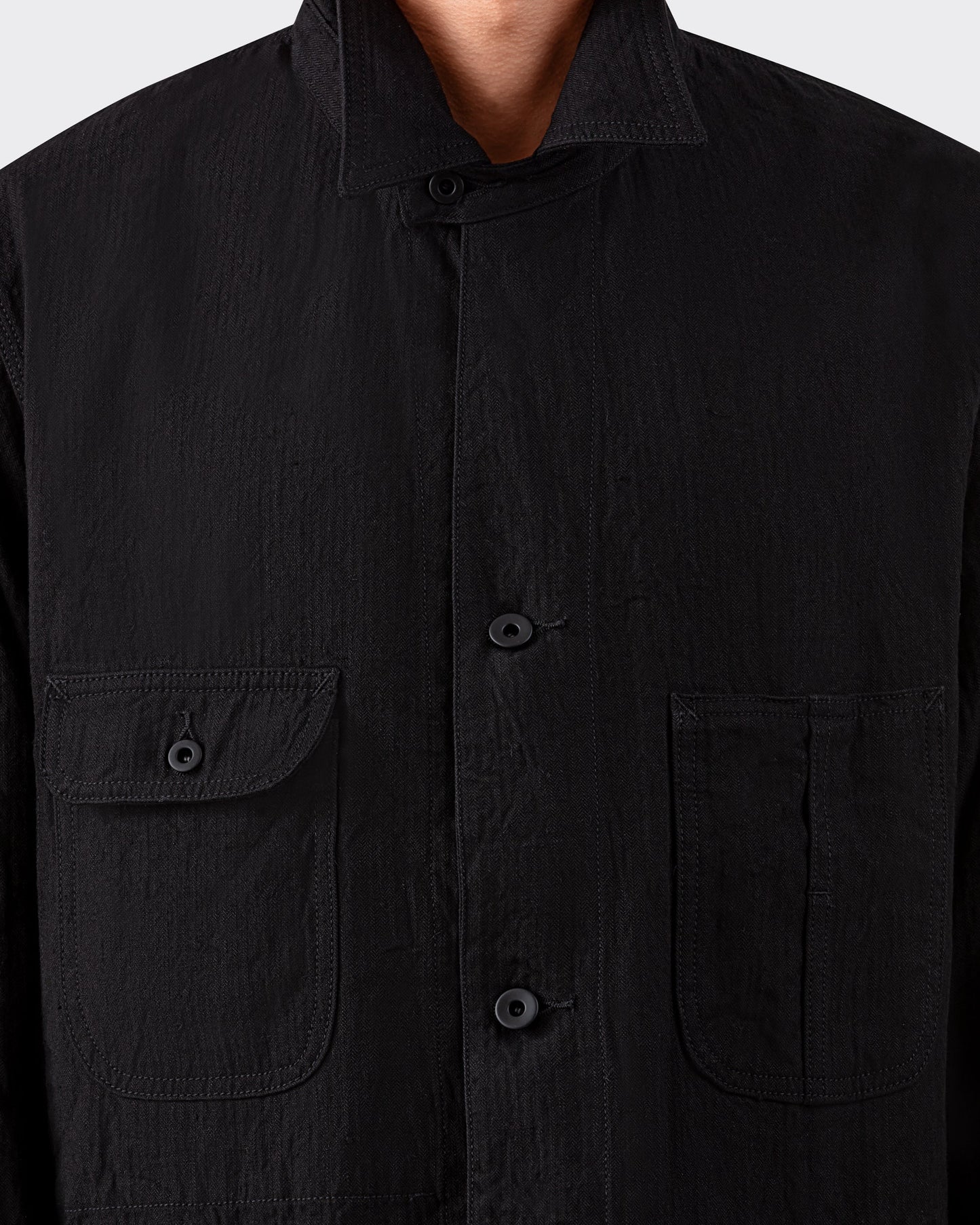 Veste « JACKSON » en Lin et Coton : Noir