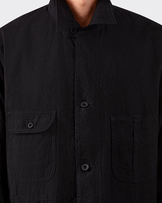 Veste « JACKSON » en Lin et Coton : Noir