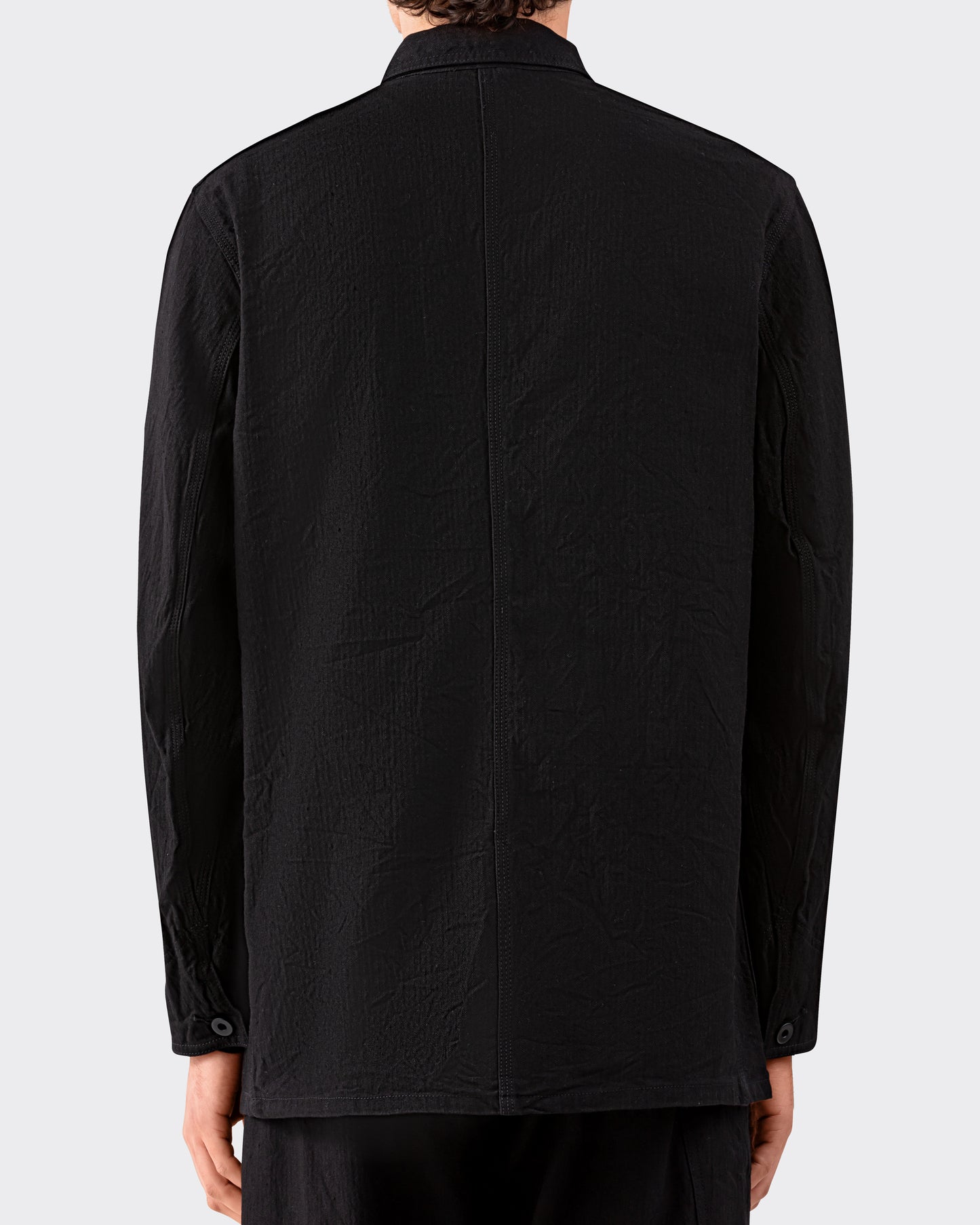 Veste « JACKSON » en Lin et Coton : Noir