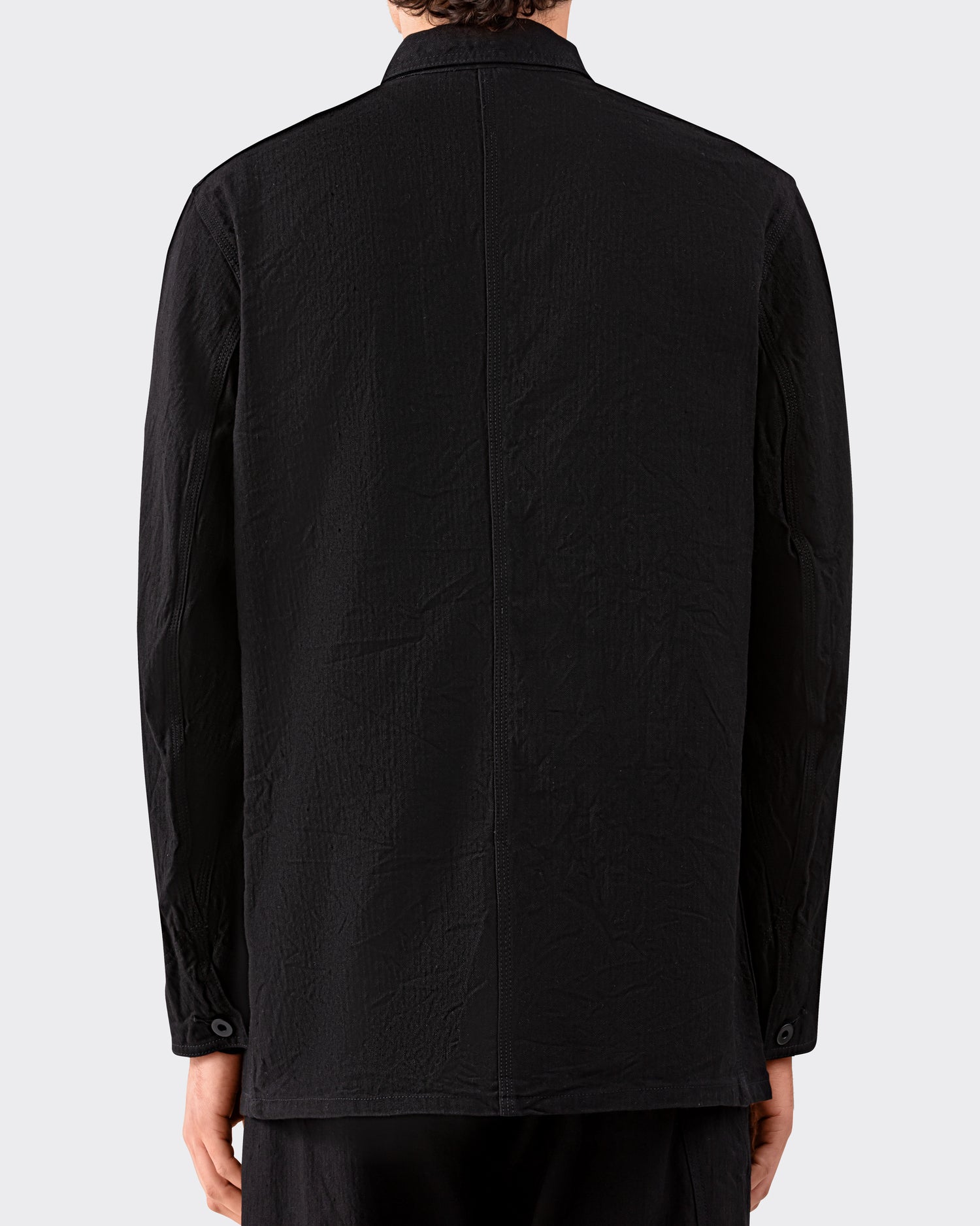 Veste « JACKSON » en Lin et Coton : Noir