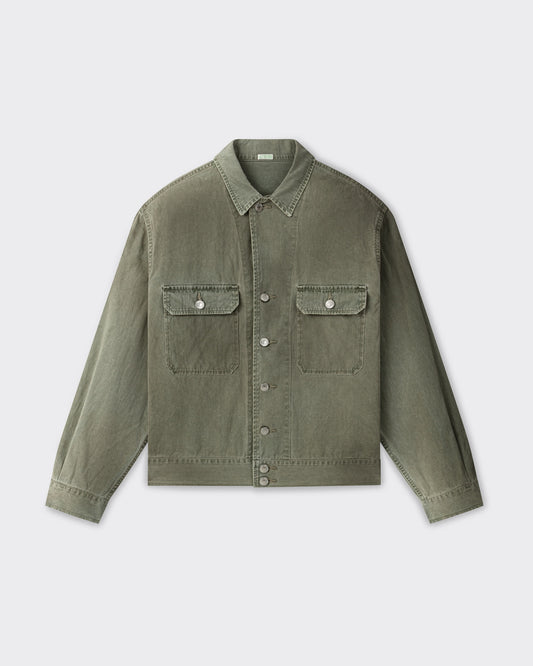 “M-42 HBT” Cotton Jacket: Sage