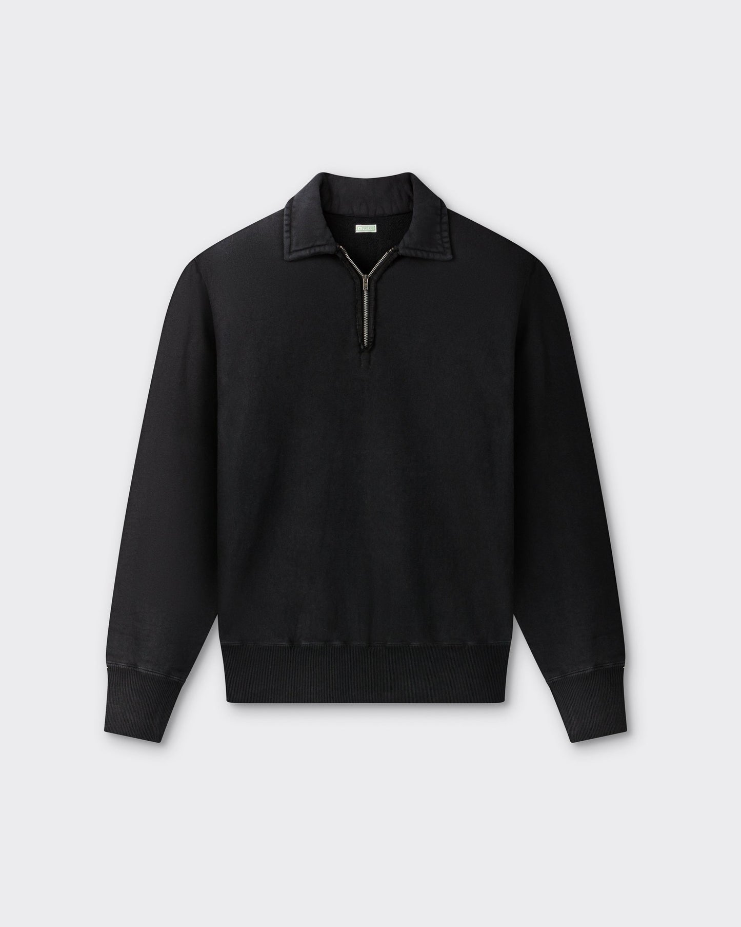 Half-Zip Sweatshirt: Black