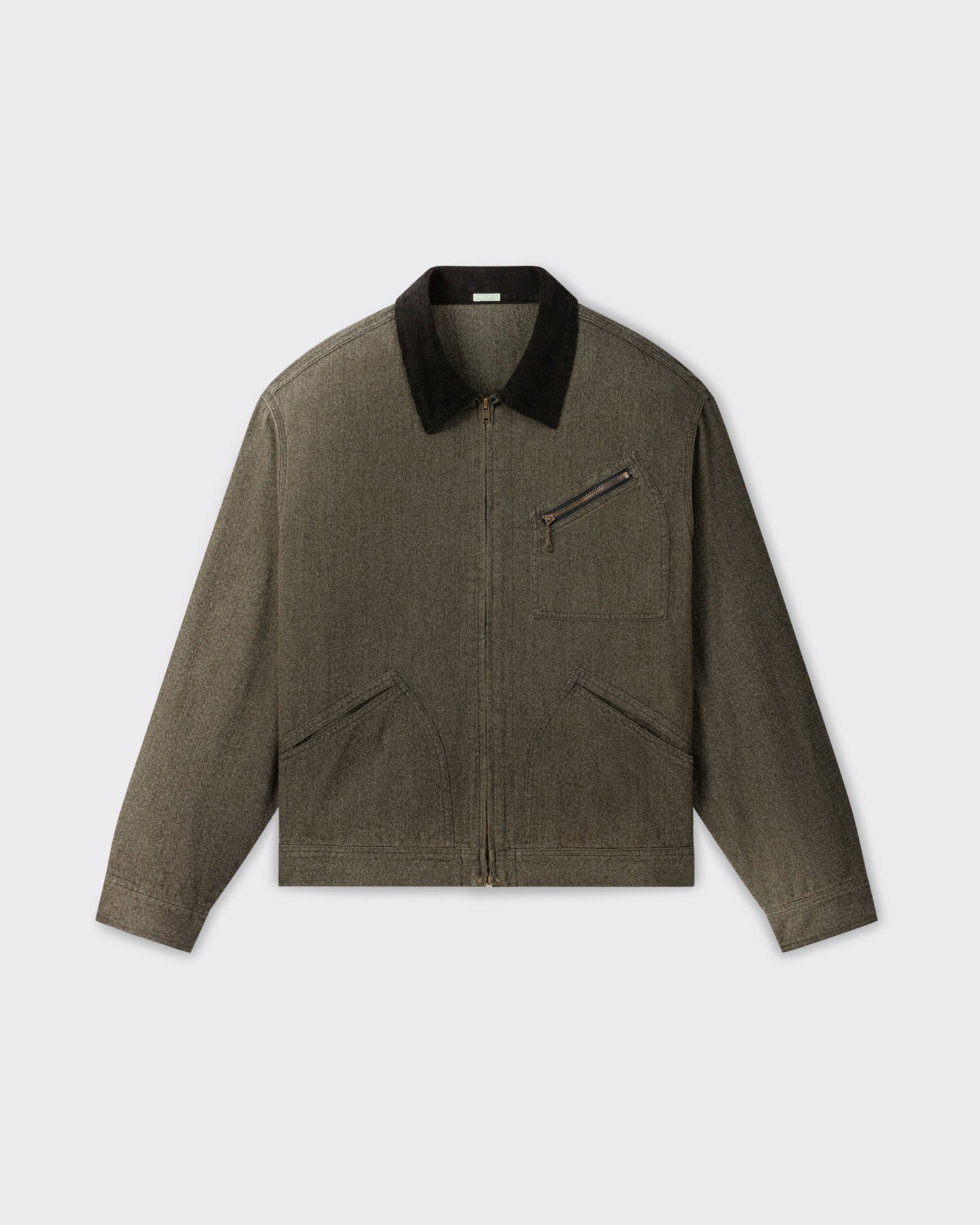 Chambray Work Jacket: Grey