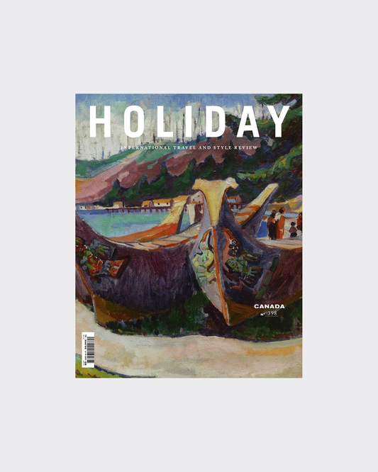 Holiday Travel and Style No.398, The Canada Issue, War Canoes cover