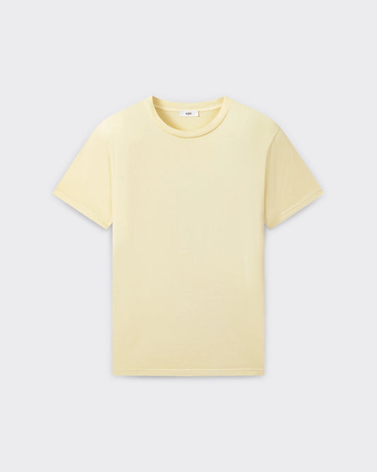 RIER cotton jersey T-shirt in Butter yellow